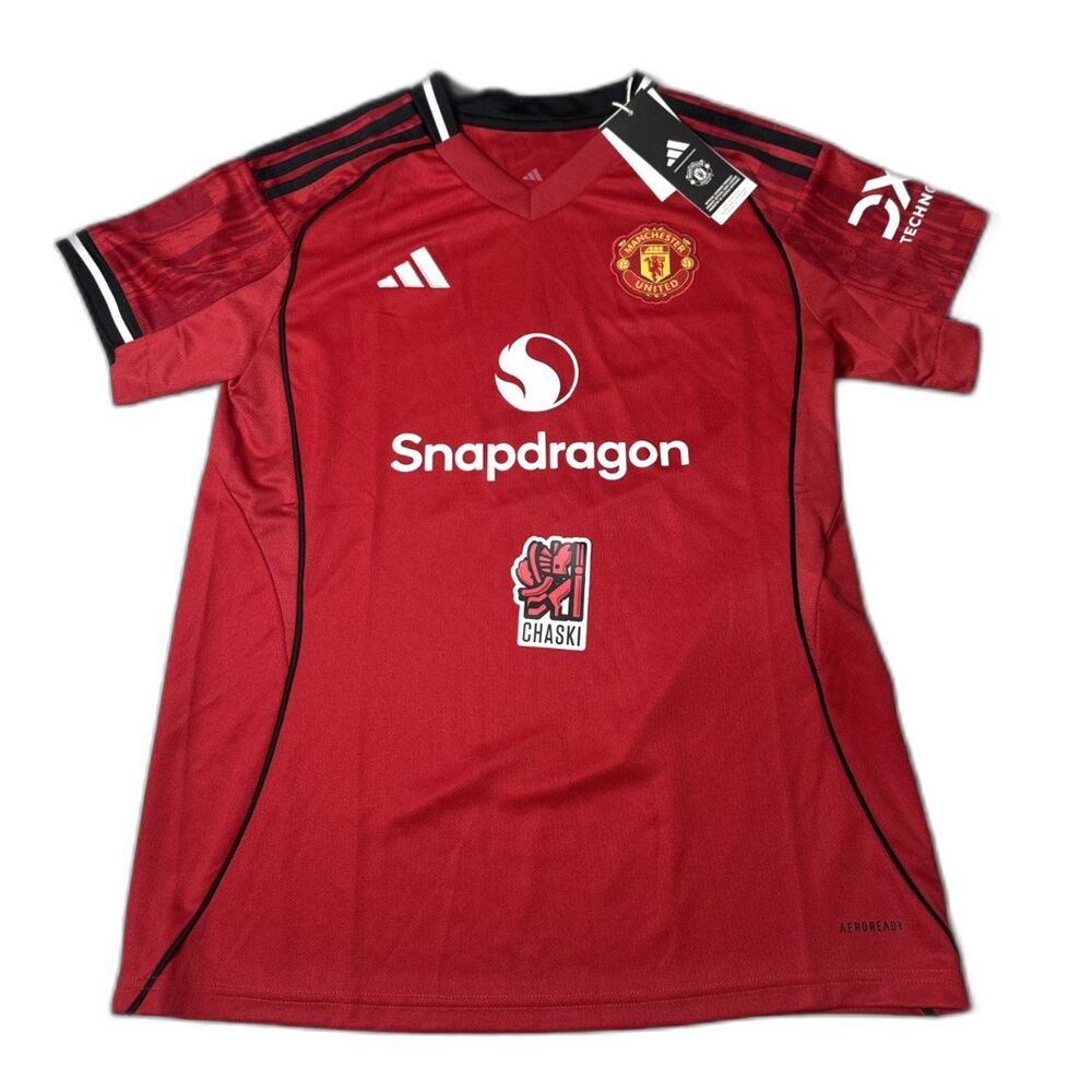 Adidas Manchester United FC 25/26 Home Jersey Women's Small JP3012 UK premier